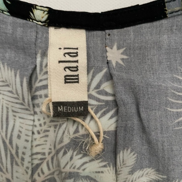 MALAI JEZEBEL DRESS SUNBEAM PALM WRAP DRESS ANTHROPOLOGIE M - Picture 6 of 8